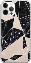 iPhone 12 Pro Max hoesje siliconen - Abstract painted | Apple iPhone 12 Pro Max case | TPU backcover transparant