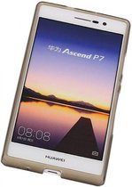 TPU Backcover Case Hoesje voor Huawei Ascend P7 Grijs