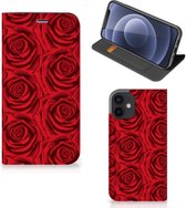 Mobiel Bookcase Geschikt voor iPhone 12 Mini Smart Cover Red Roses