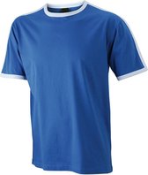 James and Nicholson - Heren Flag T-Shirt (Blauw/Wit)
