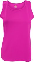 Fruit Of The Loom Vrouwen / Dames Mouwloze Lady-Fit Performance Vest Top (Fuchsia)