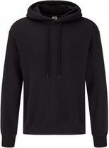 Fruit of the Loom Volwassenen Unisex Hoodie Zonder Zak (Zwart)