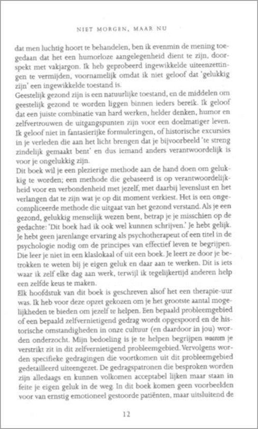 Niet Morgen Maar Nu