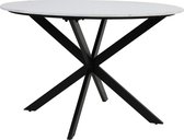 Light & Living Tomochi - Ronde Eettafel - Marmer Wit - Ø120x78 cm