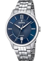 Festina F20425/2 Classics - Polshorloge - Staal - Zilverkleurig - Ø 43mm