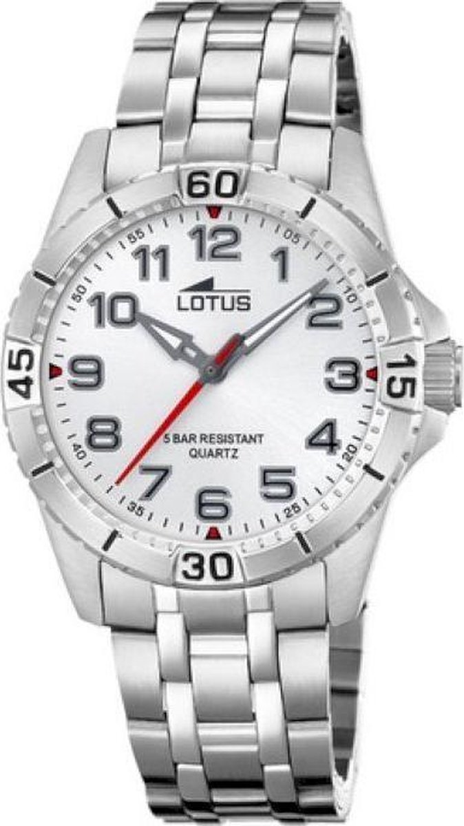 Lotus 18662-1 Junior collection - Polshorloge - Staal - Zilverkleurig - Ø 34mm