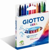 Giotto Waskrijtjes 12 Stuks - Krijtjes voor Kinderen - Giotto Krijt - Wasco Krijtjes - Gekleurde krijtjes