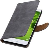 Wicked Narwal | Lizard bookstyle / book case/ wallet case Hoes voor Huawei Nova 2 Grijs