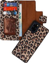 Wicked Narwal | Luipaard 2 in 1 Leer Booktype Hoesje voor Samsung Samsung Galaxy S20 Plus