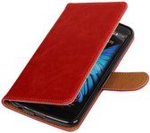 Wicked Narwal | Premium TPU PU Leder bookstyle / book case/ wallet case voor LG K10 Rood