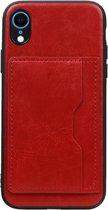 Wicked Narwal | Staand Back Cover 1 Pasjes voor iPhone XR Rood