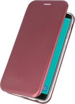 Wicked Narwal | Slim Folio Case voor Samsung Samsung Galaxy J6 2018 Bordeaux Rood