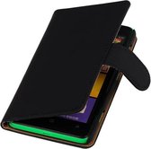 Wicked Narwal | bookstyle / book case/ wallet case Hoes voor Nokia Microsoft Lumia 620 Zwart