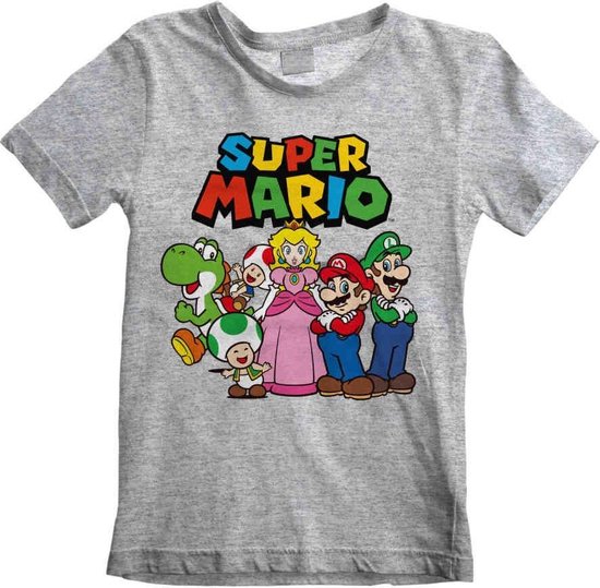 tarief iets helder Nintendo Super Mario Kinder Tshirt -Kids tm 4 jaar- Vintage Group Grijs |  bol.com