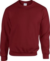 Gildan Zware Blend Unisex Adult Crewneck Sweatshirt voor volwassenen (Granaat)