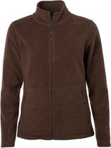 James and Nicholson Dames/dames Fleece Jasje (Bruin)