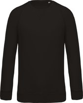 Kariban Heren Organische Raglan Sweatshirt (Zwart)