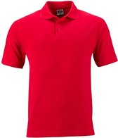 James and Nicholson Unisex Zware Pique Polo (Rood)