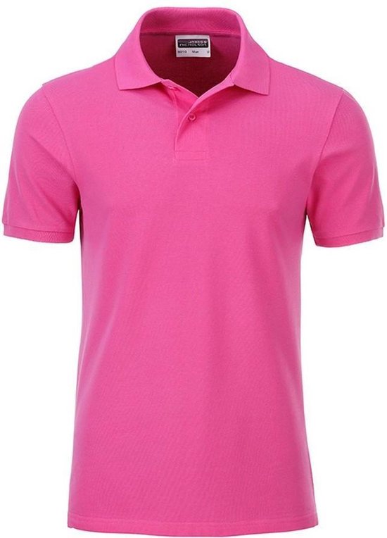 Foto: James and nicholson heren basis polo roze 