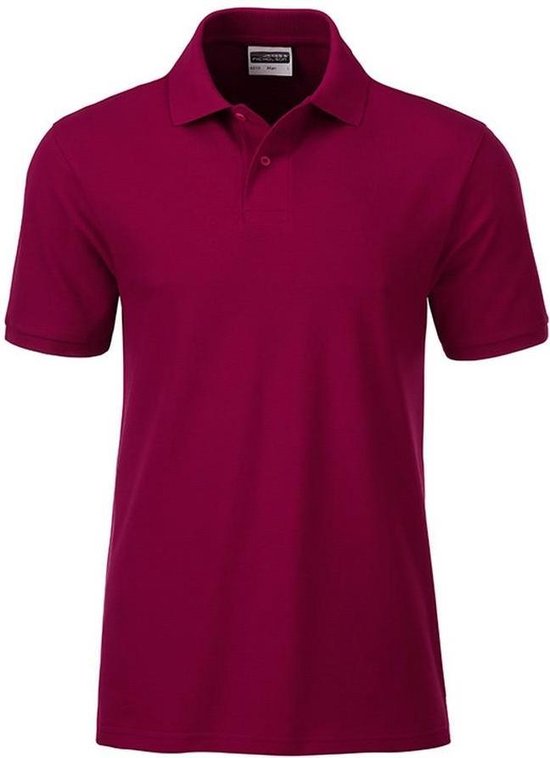 James and Nicholson Heren Basis Polo (Wijn Paars)