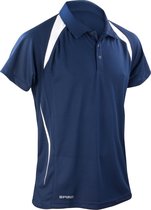 Spiro Heren Sport Team Spirit Performance Polo Shirt (Marine / Wit)