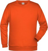Sweat-shirt Basis James And Nicholson hommes ( Oranje)