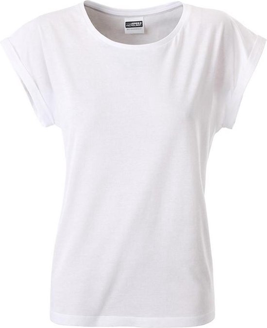 James and Nicholson Vrouwen/dames Casual T-shirt (Wit)