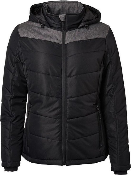Ragwear Nuggie Melange Warme waterdichte winterjas voor dames, outdoorjas met capuchon, XS-6XL, Donkerblauw, XL Ragwear Nuggie Melange Warme waterdichte winterjas voor dames, outdoorjas met capuchon, XS-6XL, Donkerblauw, XL