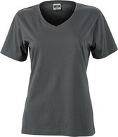 James and Nicholson Dames/dames Workwear T-Shirt (Koolstofgrijs)