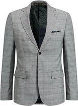 WE Fashion Heren slim fit geruite blazer,Illan