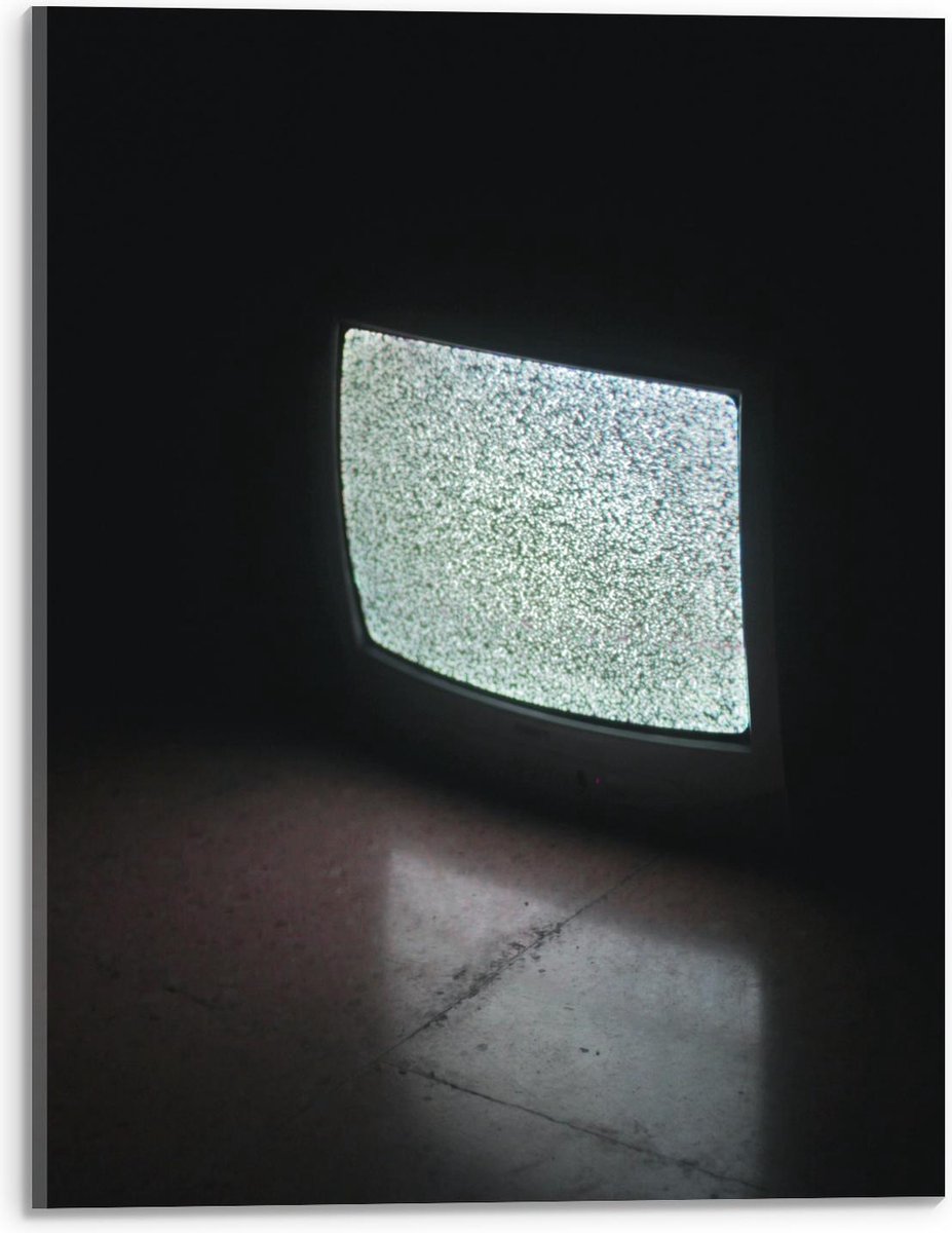 Acrylglas - Televisie zonder Beeld - 30x40cm Foto op Acrylglas (Met Ophangsysteem)