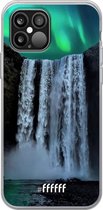 iPhone 12 Pro Max Hoesje Transparant TPU Case - Waterfall Polar Lights #ffffff