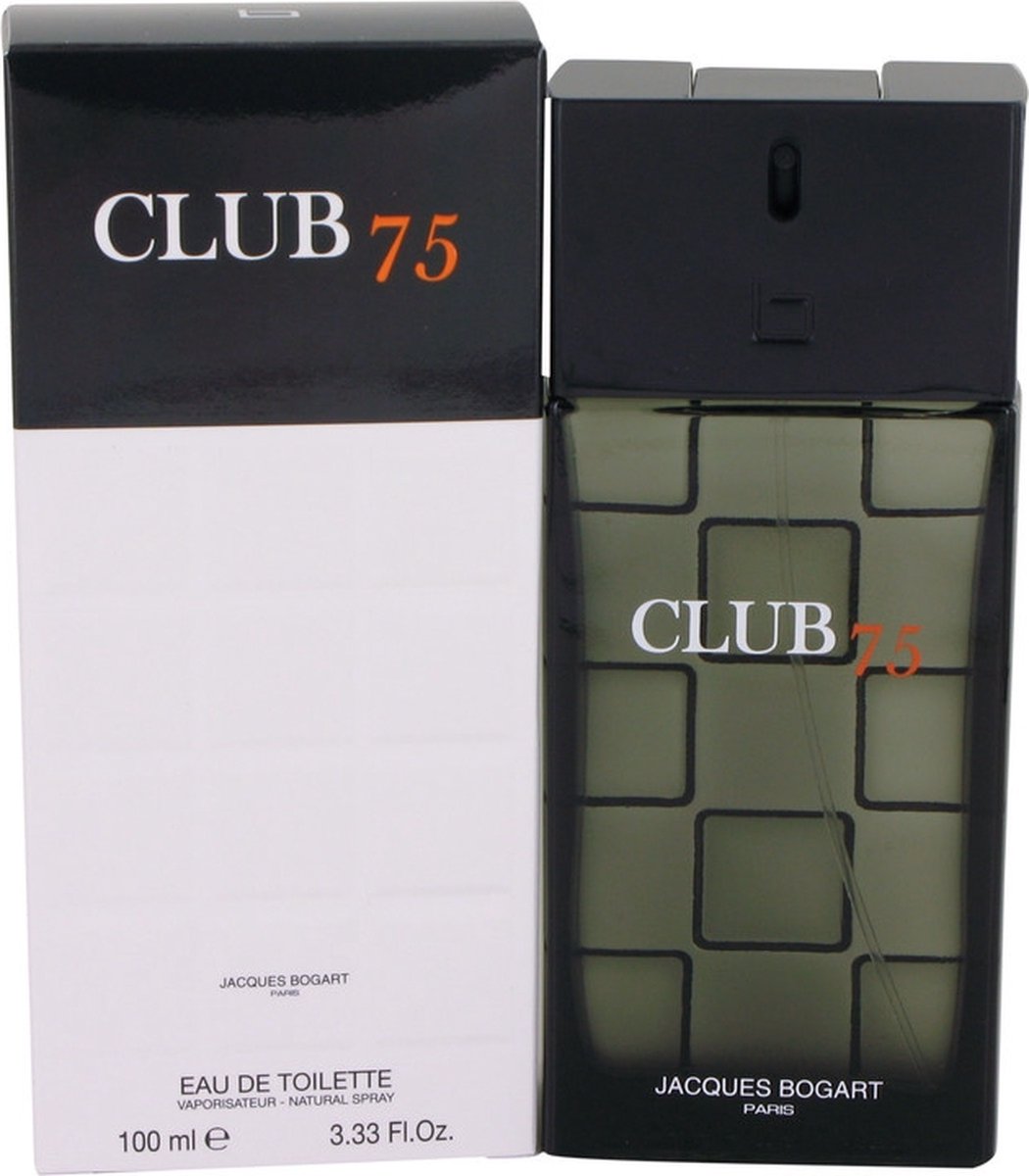 Parfum Jacques Bogart Club 75 Pour Homme - Eau De Toilette 100 Ml - Notes Cèdre, Musc, Bois De Santal - Neuf