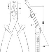 Piergiacomi Pg-tr30 Elektronica Zijkniptang 138 mm