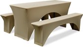 Hoes Champagne voor Biertafel en banken 180 x 70