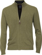 Redmond heren vest katoen - olijfgroen melange -  Maat: 3XL