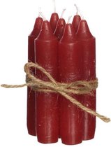Bougie conique rouge de 11 cm de haut (lot de 7 pièces) [IFS-32161]