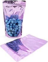 Stazakken Transparant/Lavendel 17,1x8,9x28,6cm | 340 gram (100 stuks)