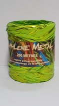 Krullint Raffia Metaal Limoengroen 200 meter (1 rol)