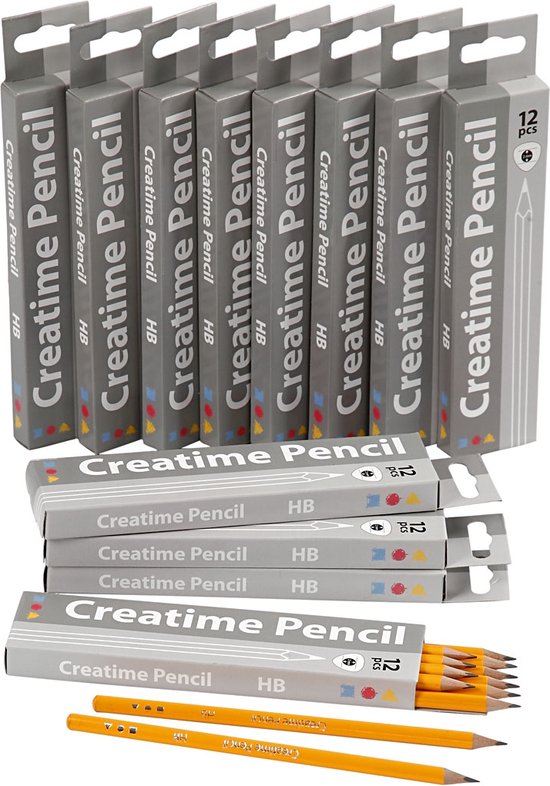 Herlitz Potloden Scolair met tip, HB, onbreekbare vulling, 4 stuks op blisterkaart