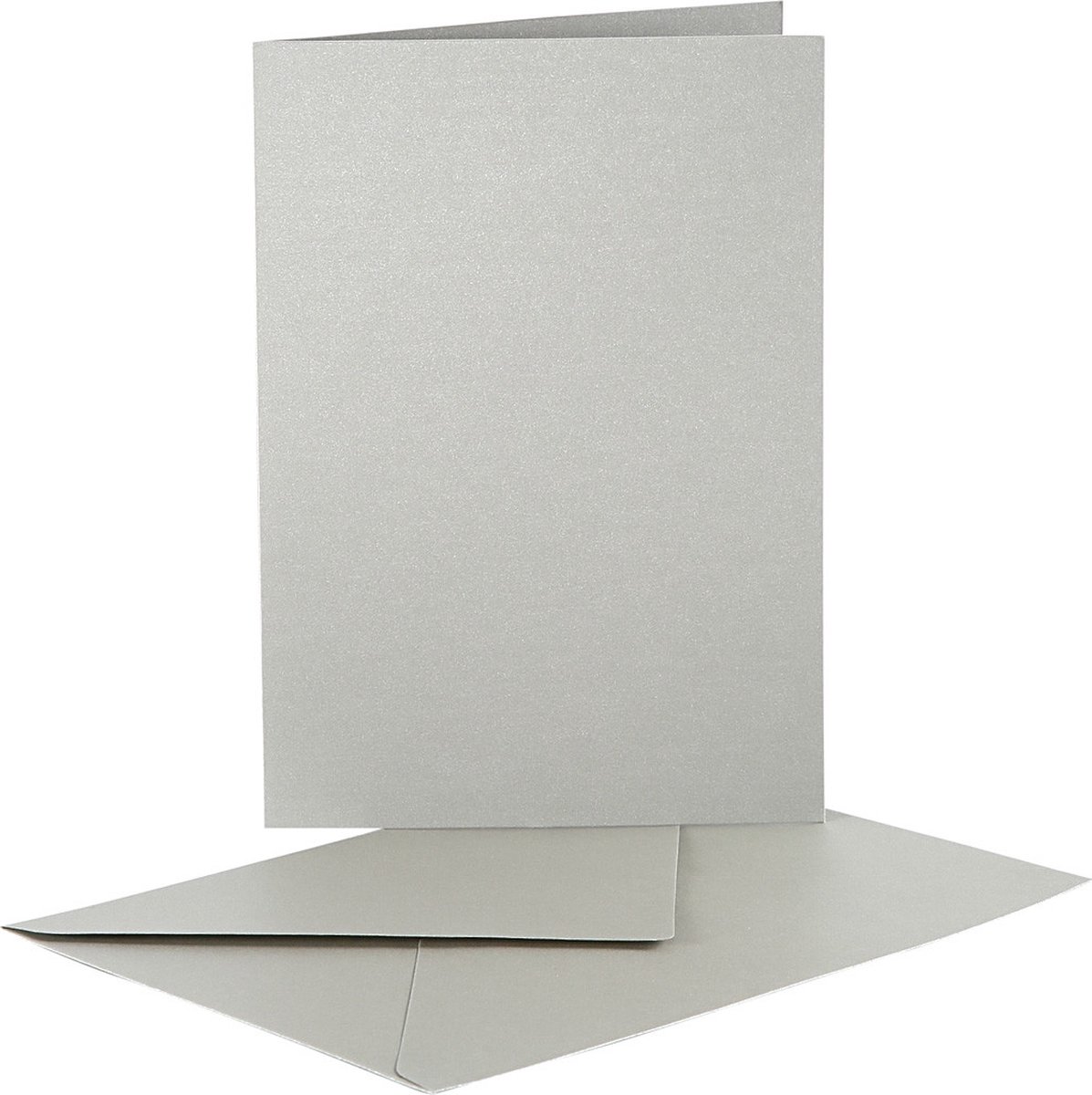Hartjes Kaart Met Enveloppe - 5 Stuks - 8 X 8 Cm