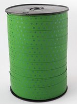 Krullint met Stippen Groen 10 mm x 225 mtr (1 rol)