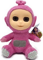 Teletubbies / Tiddlytubbies - Ping (roze in zittende houding) - Pluche Knuffel - 24 cm