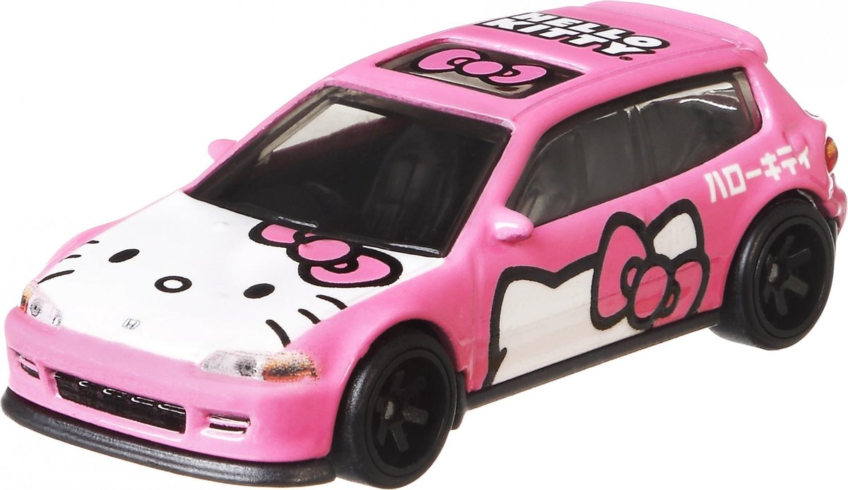 Hot Wheels Voiture Honda Civic Hello Kitty Junior 1:64 Rose | bol