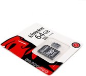 Kingston - MicroSD Kaart 10 UHS-1 64GB - Inclusief adapter