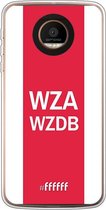 Motorola Moto Z Force Hoesje Transparant TPU Case - AFC Ajax - WZAWZDB #ffffff