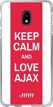 Samsung Galaxy J3 (2017) Hoesje Transparant TPU Case - AFC Ajax Keep Calm #ffffff