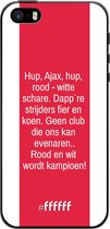 iPhone 5 Hoesje TPU Case - AFC Ajax Clublied #ffffff
