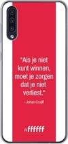 Samsung Galaxy A30s Hoesje Transparant TPU Case - AFC Ajax Quote Johan Cruijff #ffffff