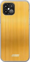 iPhone 12 Pro Max Hoesje Transparant TPU Case - Bold Gold #ffffff